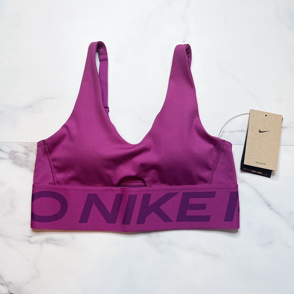 NWT Nike Pro Indy Plunge Sports Bra - Picture 2 of 5
